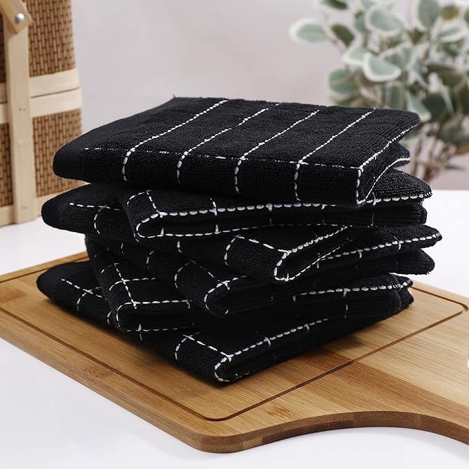 Homaxy 100% Cotton Terry Kitchen Dish Cloths, Ultra Soft and Absorbent Dish - Image 8