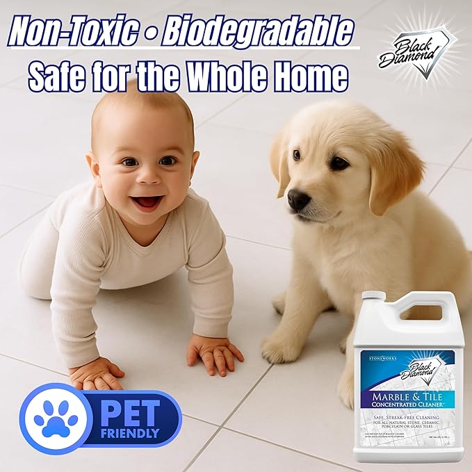 Black Diamond Stoneworks MARBLE & TILE FLOOR CLEANER. Great - Image 6