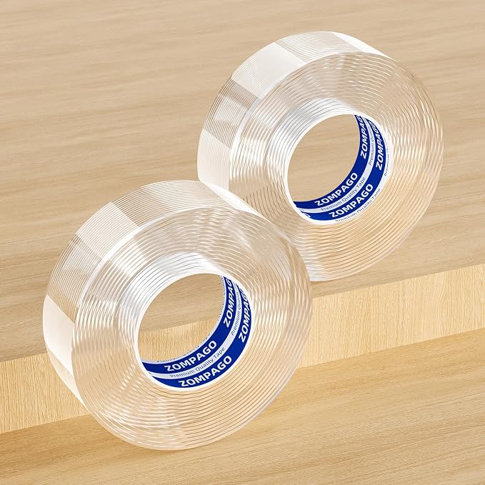 Clear Soft Corner Protectors for Furniture Strip, 0.8in x9.84FT, 2 Roll by ZOMPAGOTape