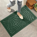 Front Door Mat, Absorbent Resist Dirt Welcome Door Mat Indoor Outdoor, by HIYARD