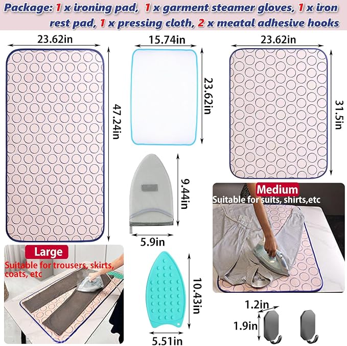 Portable Ironing Mat for Table Top Iron Pad for Countertop Thick Ironing - Image 5