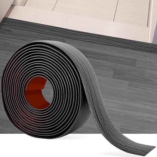 16.4Ft Floor Transition Strip Self Adhesive Vinyl Cover Floor Strip Flat by MYFAMIREA