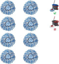 BonusLife 8-Pack Mop Head for O-Ceda RinseClean Spin Mop Refill 2-Tank System by BonusLifeInc