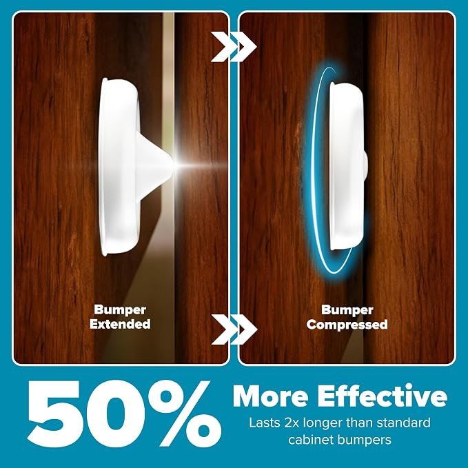 Strongest Home Cabinet Door Bumpers – 200 Pack White Rubber Bumpers - Image 7