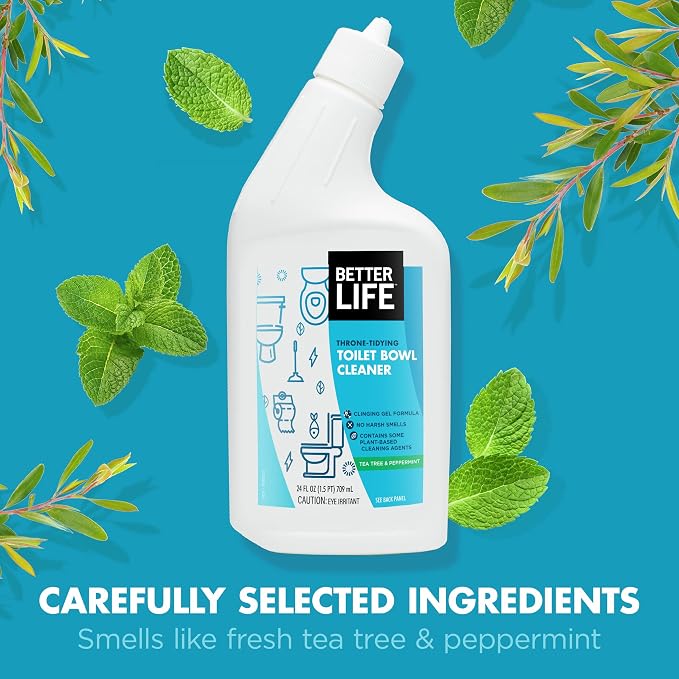 Better Life Toilet Bowl Cleaner, Plant-derived, Stain & Odor Remover, Tea Tree - Image 4