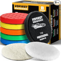 7.5 Inch Buffing Polishing Pads, Car Compound Buffing Sponge Pads and Woolen by Unknown