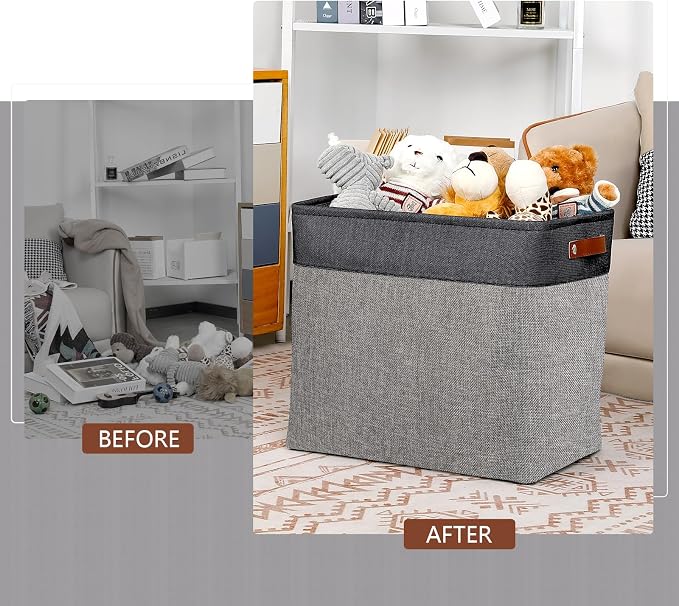 DULLEMELO Extra Large Storage Baskets, Fabric Storage Bins - Image 3