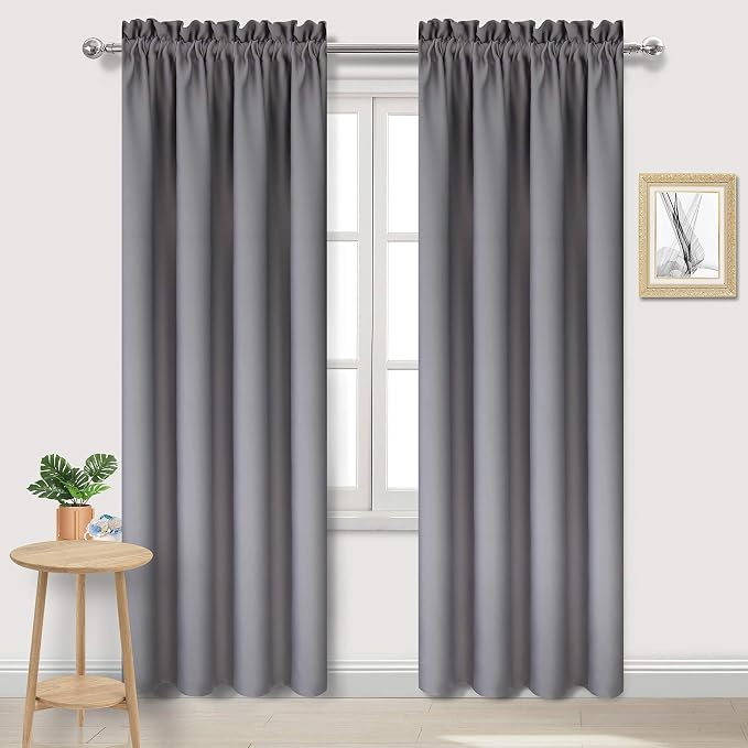 DWCN Blackout Curtains for Bedroom – Thermal Insulated Room Darkening Drapes by DWCN