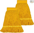 Pack of 2 Heavy Duty Commercial Mop Head Replacement, General Cleaning Mop by Hakfhsd