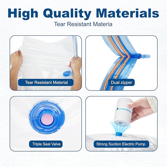 HOUSE DAY 18 Pack Vacuum Storage Bags - Image 6