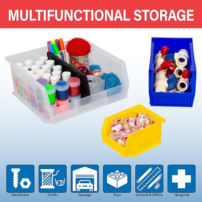 Akro-Mils 30210 AkroBins Plastic Storage Bins, Space-Saving Stackable Bins - Image 4