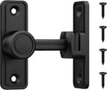 Barn Door Privacy Latch, 90°/180° Swing Slide Lock, Zinc-Alloy, Adhesive or by RETRIN