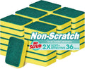 Sponges Kitchen Scrub Dish Sponge Scouring Pad, 36 Pack Cleaning Brush Scrubber by MrScrubCleaninghelpers