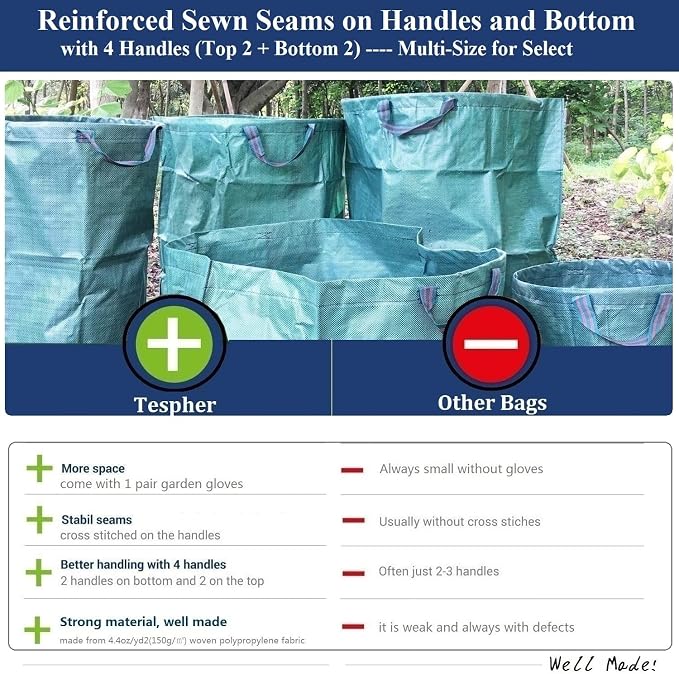 Standard 2-Pack 16 Gallon Yard Lawn Garden Bags - Image 8