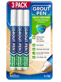 Grout Pen White Tile Grout Paint: Waterproof Grout Paint Pen, Narrow 5mm Tip by RainbowChalkMarkers