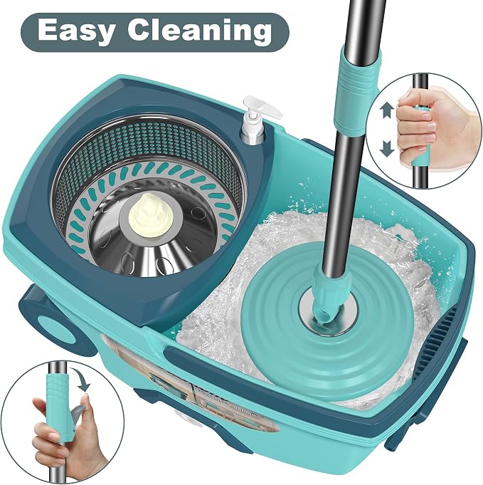 Spin Mop and Bucket System, Mop and Bucket - Image 2