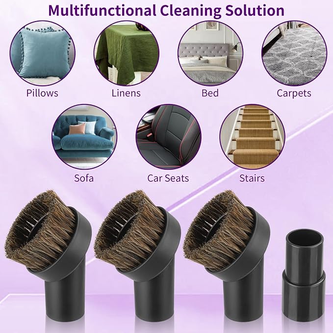 4 Pcs 25mm Horsehair Round Brush Vacuum Brush Attachment - Image 6