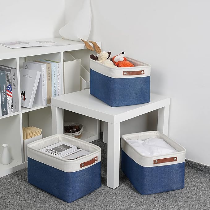 DULLEMELO Fabric Storage Bins, Foldable Storage Baskets - Image 6
