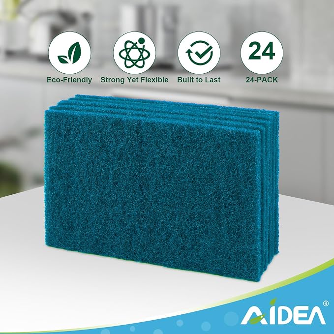 AIDEA Non-Scratch Scouring Pads, Dish Scrubber Pads - Image 6