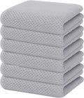 Homaxy 100% Cotton Waffle Weave Kitchen Dish Towels, Ultra Soft Absorbent Quick by Homaxy