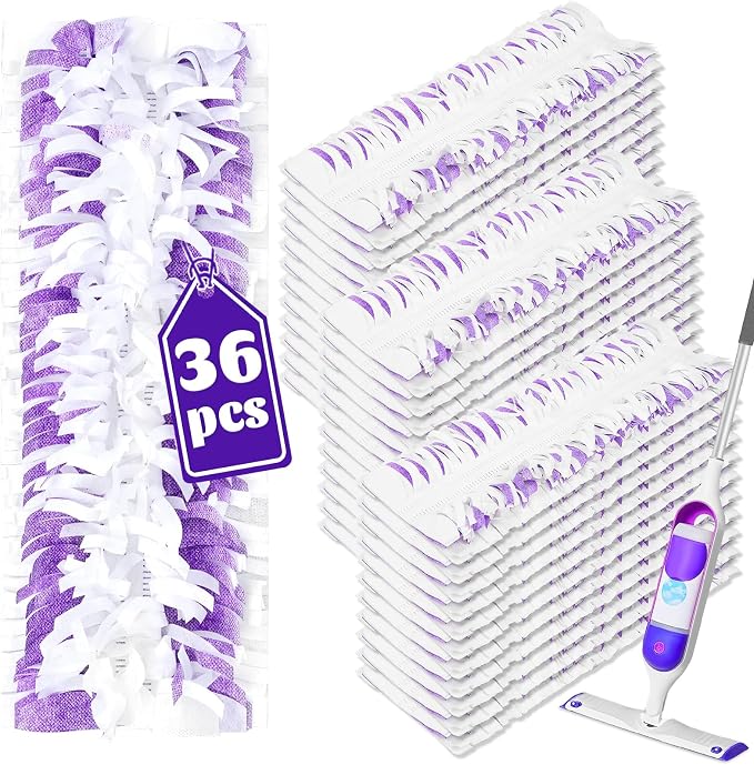 36 Pack Disposable Mop Pads for Swiffer Power Mop Pads, Replacement for Swiffer by Kusroie