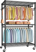 FUTASSI P1 Plus Rolling Clothes Rack, 22mm Diameter Heavy Duty Garment Rack by FUTASSI