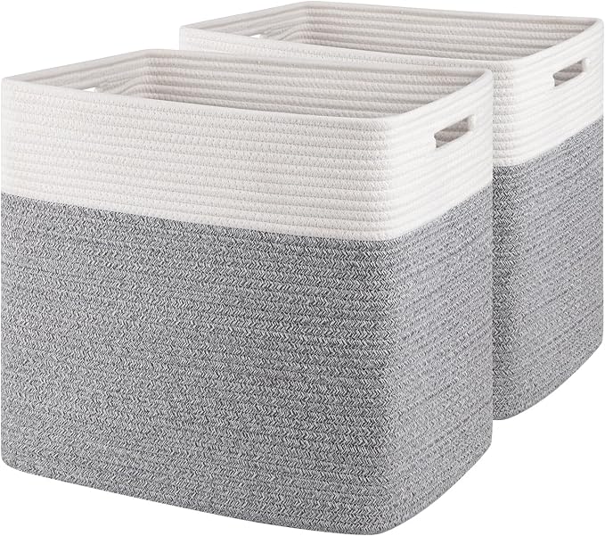 OIAHOMY Storage baskets for Shelf, Toy Storage Basket, Large Collapsible by MasterofSpaceOptimization