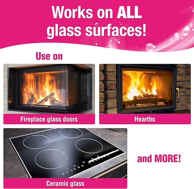 Quick N Brite Fireplace Glass Cleaner 24oz, - Image 3