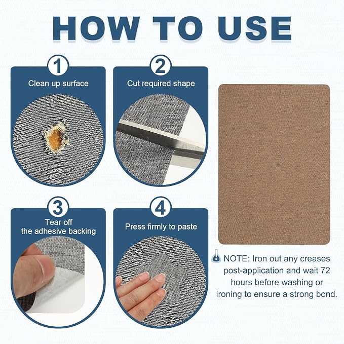 PATIKIL 8x11 Inch Linen Repair Patches - Image 4