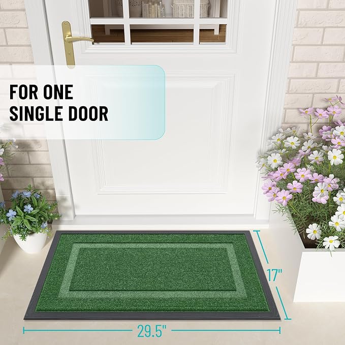 OLANLY Front Door Mat Indoor Outdoor Entrance, Waterproof All-Season, - Image 2