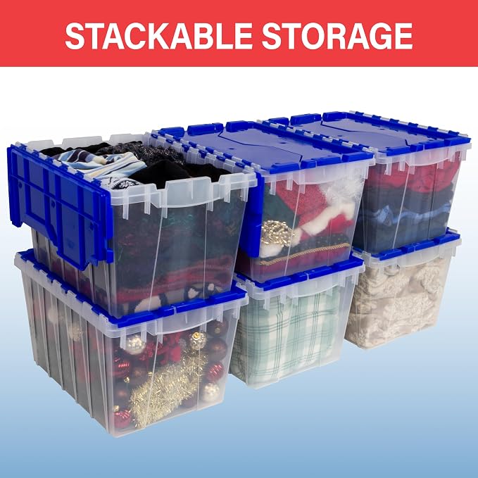 Akro-Mils KeepBox 12 Gallon Storage Container, Nesting and Stackable Plastic - Image 6