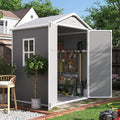 UDPATIO Outdoor Resin Storage Shed 6x4.5 FT, Plastic Garden Shed by UDPATIO