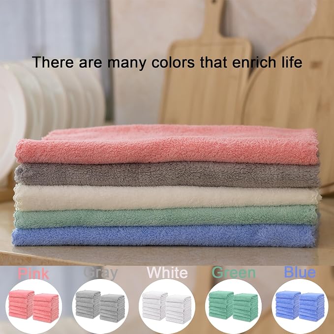 kimteny Kitchen Cloth Dish Towels, 13x28 Inches Premium Dishcloths, Super - Image 6
