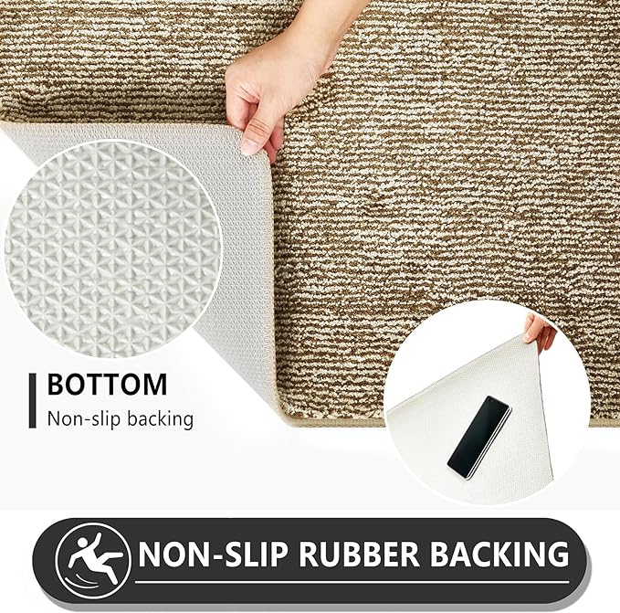 REFETONE Indoor Doormat, Front Door Mat 32"x48" Absorbent Rubber Backing Non - Image 5