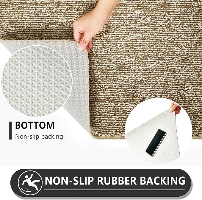 REFETONE Indoor Doormat, Front Door Mat 36"x59" Absorbent Rubber Backing Non - Image 3