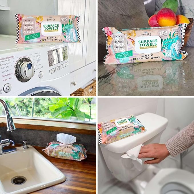 6 Packs Surface Cleaning Wipes, Thick & Large Dispose, All-Purpose Cleaner - Image 4