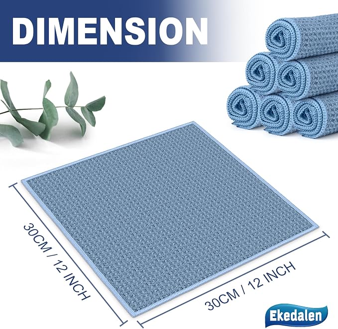 Microfiber Cleaning Cloth Waffle Weave - Image 7