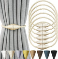 6 Pack Magnetic Curtain Tiebacks Rope Modern Handmade Curtain Tie Backs by CurtianTiebacks
