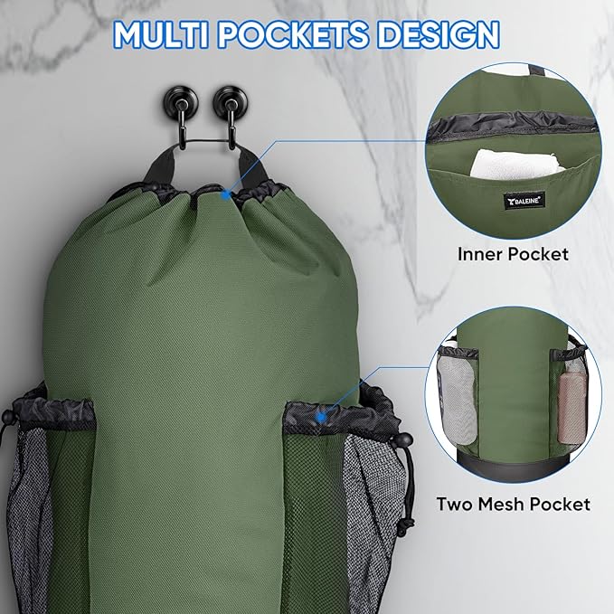 BALEINE 150L Laundry Bag Backpack, 900D Oxford Fabric Large Travel Laundry Bags - Image 3