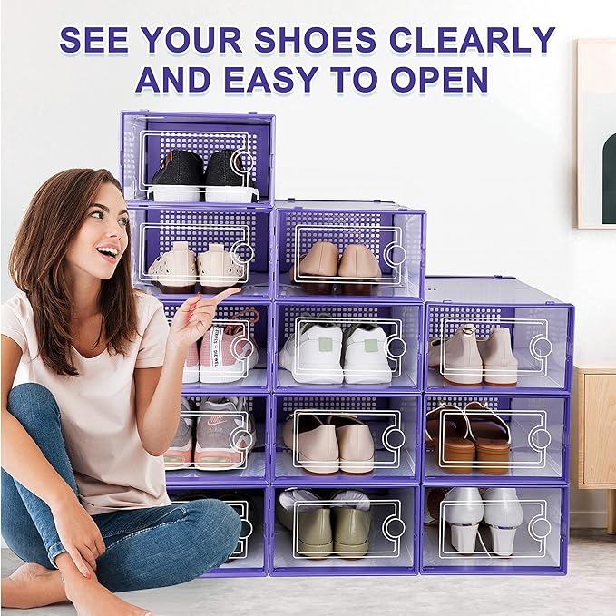 Kuject Shoe Organizers Storage Boxes - Image 6
