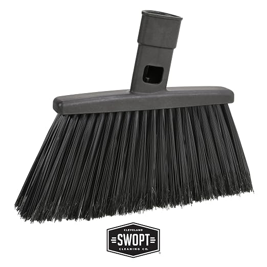 SWOPT 24” Microfiber Dust Mop, Angle Broom + 48” & 60" Steel Handles, Combo — - Image 4