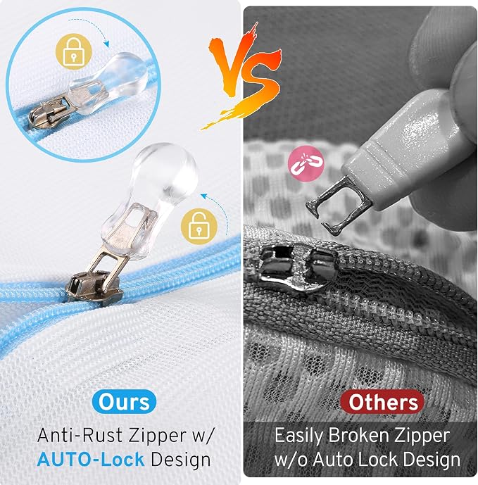 3 Pack 3 Size Mesh Laundry Bags Set - Image 6