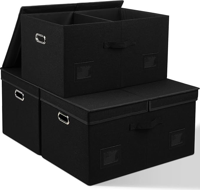 75 Quarts Extra Large Decorative Storage Bins by GraciadecoStorage