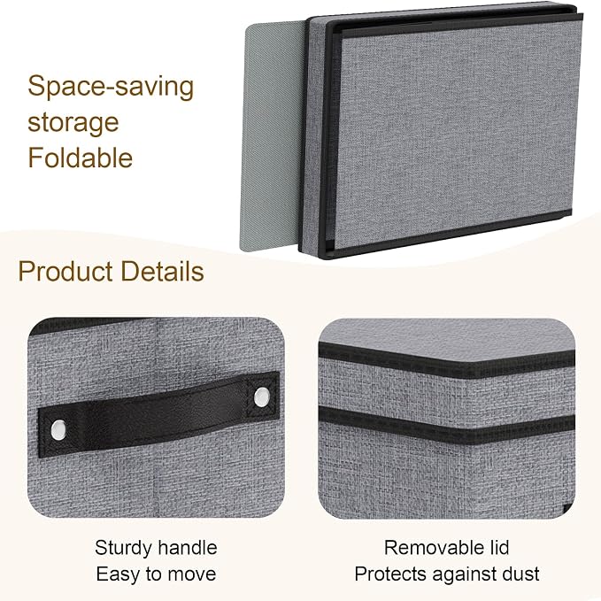 Storage Boxes, 15 x 9.8 x 8.3 Inch Baskets - Image 5