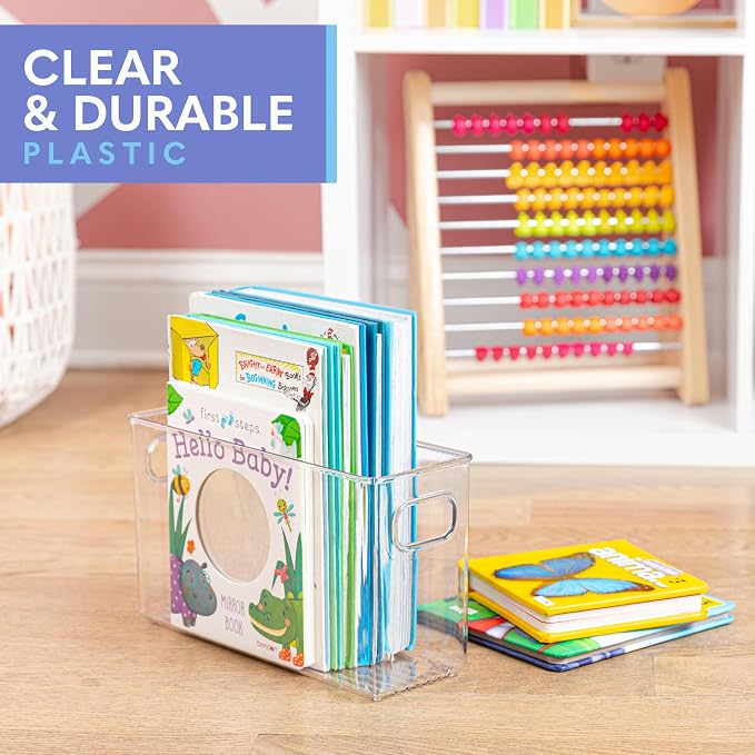 Plastic Food Storage 2 Pack Clear Container Bin - Image 6