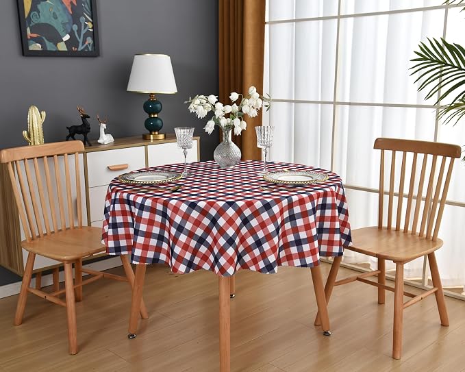 Waterproof Plaid Tablecloth Fabric - Image 8