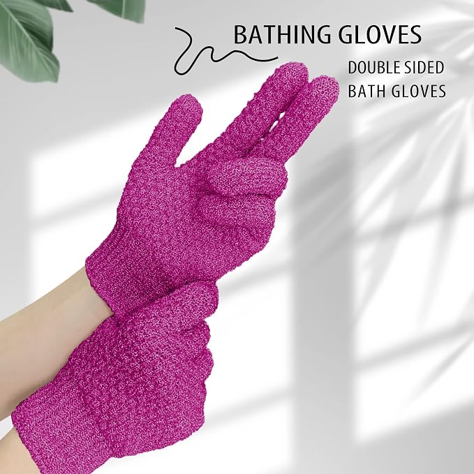 Evridwear Exfoliating Dual Texture Bath Gloves - Image 5