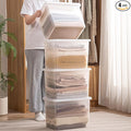 27 Quart Stackable Plastic Storage Bins by sgoostood