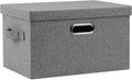 Medium 15" 21 Quart Collapsible Stackable Storage Bins by GraciadecoStorage