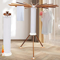 Portable Teak Tripod Clothes Drying Rack, Foldable Space-Saving Design by Bootuuisadedicatedservice